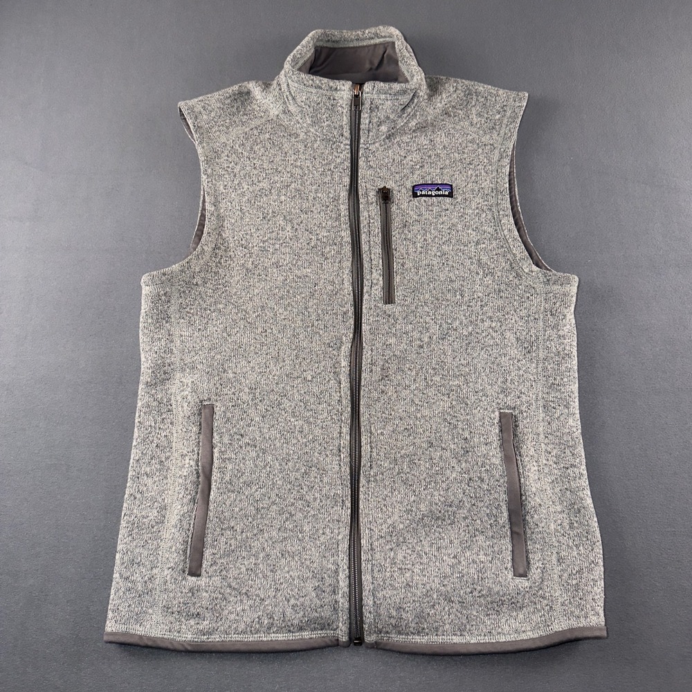 Patagonia Better Sweater Vest Mens Medium Grey Duke Fuqua School of Business Zip